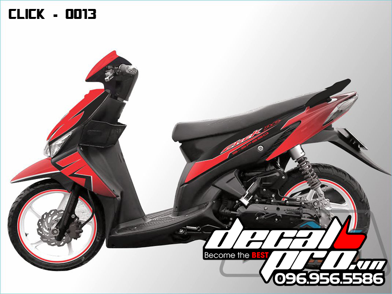 Tem xe Honda Click - 0013 - Decal Pro | Become the BEST